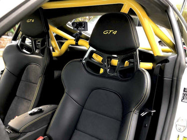 Porsche 981 Cayman GT4 roll bar premium safety cage from CMS Performance at the lowest price
